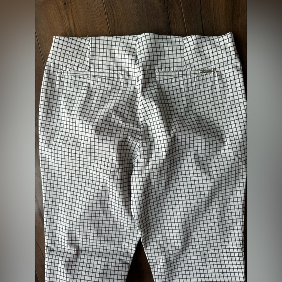 Calvin Klein Black White Grid Ankle Pants Size 8 Career Workwear - Picture 4 of 5